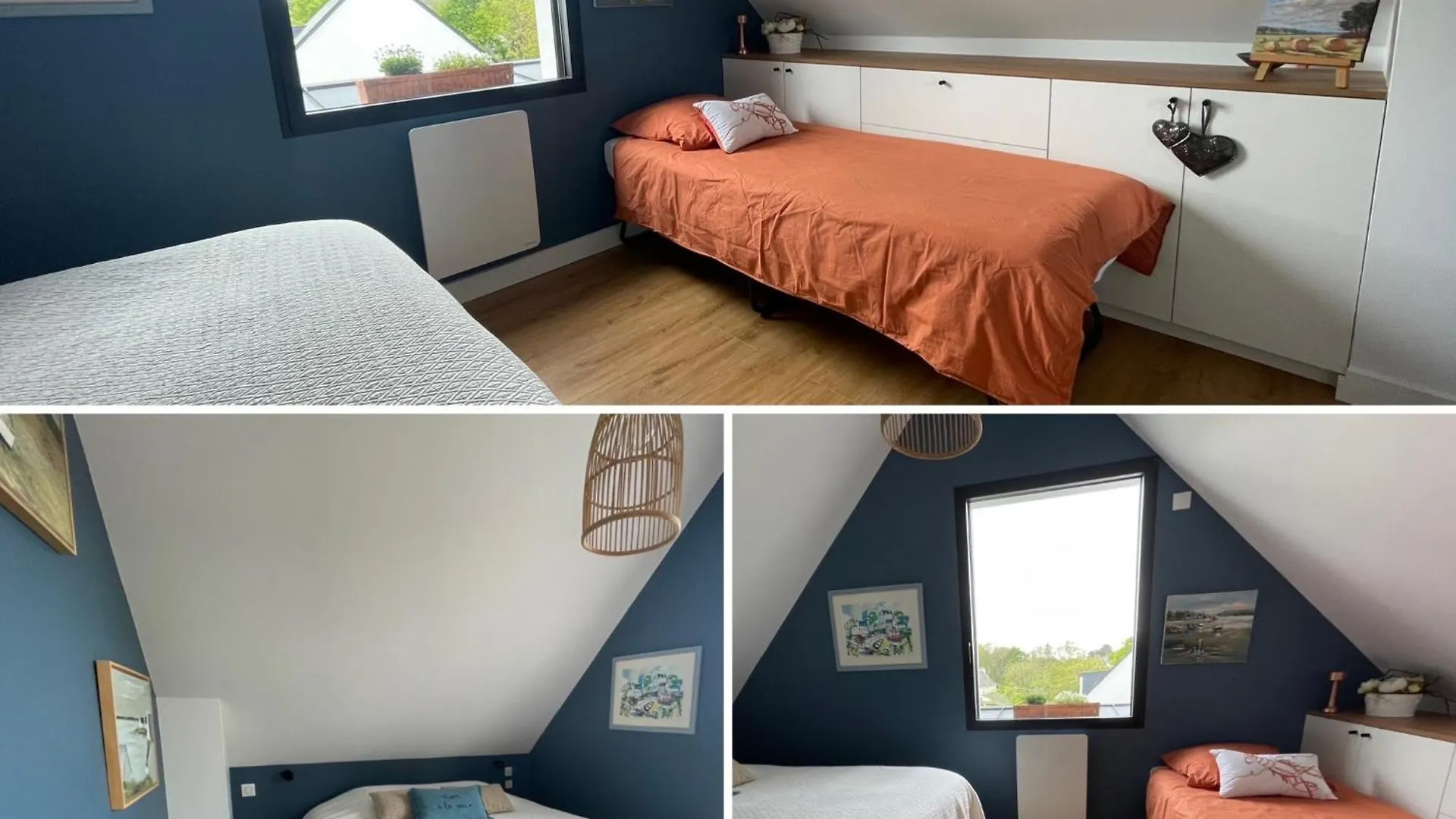 Ty Glazu Doelan Espace 60M2, Port& Criques A Pied, 2 Chambres Privees Au 1Er Etage, Sdb, Wc Separe Clohars-Carnoët Panzió